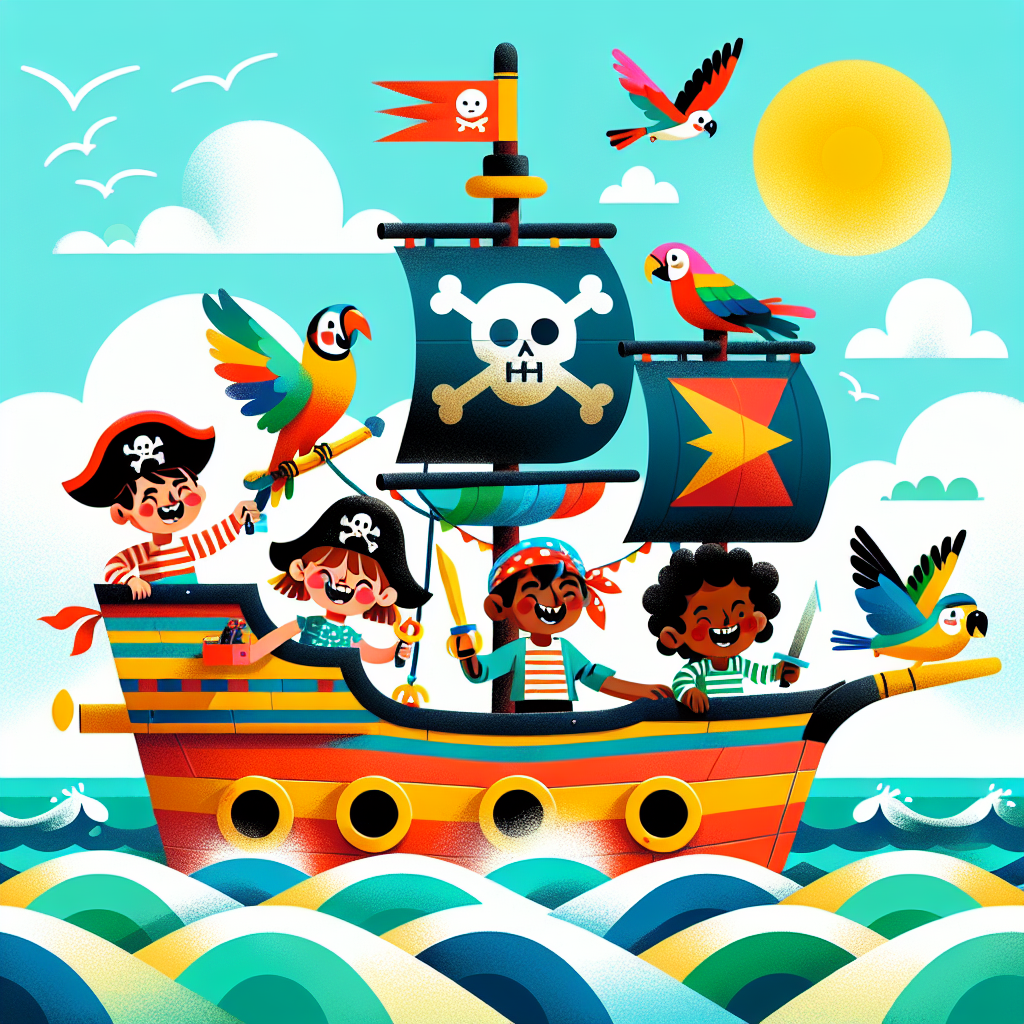 Adventure On Pirate Ship Painting By Diamonds Kit