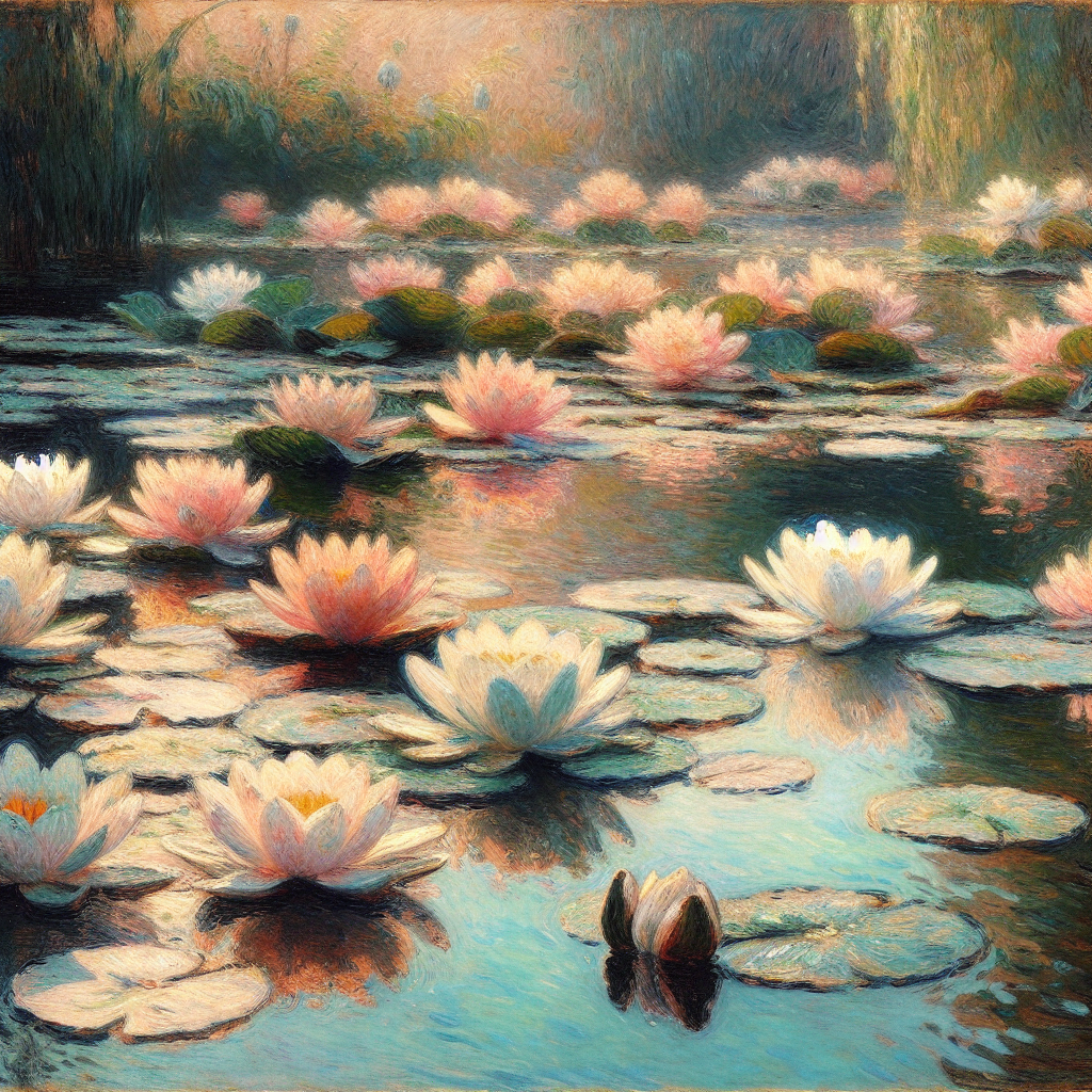 Classic Monet Reflection Paint By Diamonds Kits