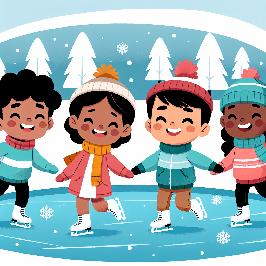 Winter Wonderland Skating Paint By Diamond