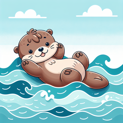 Ocean's Edge Sea Otter Diamond Painting
