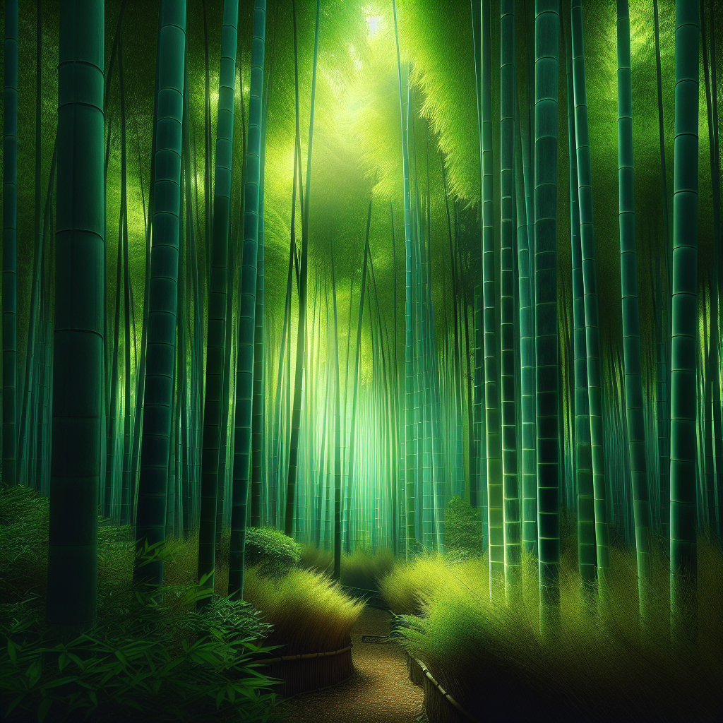 Serene Bamboo Forest DIY Paint By Diamonds