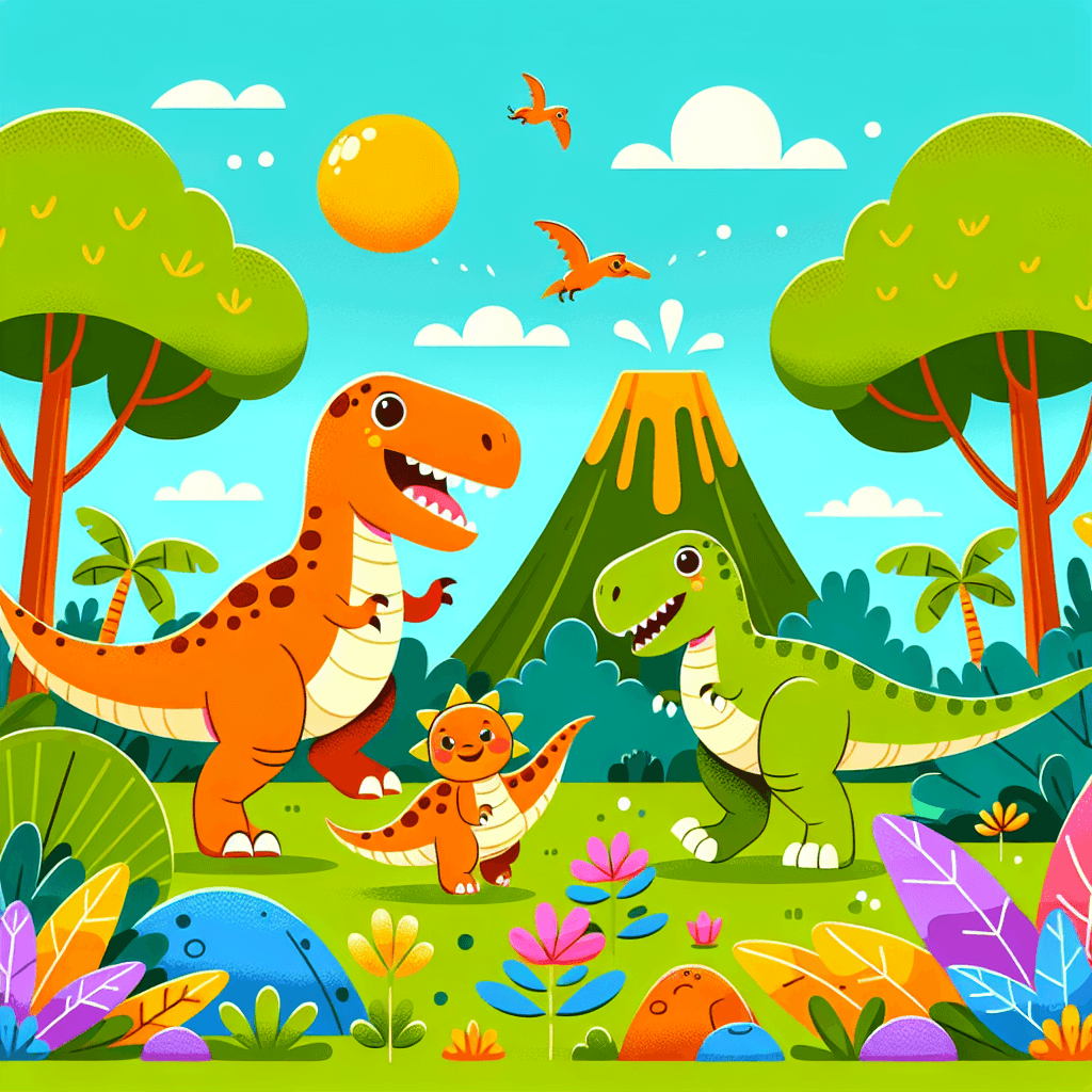 Dinosaur Discovery Park Paint By Color