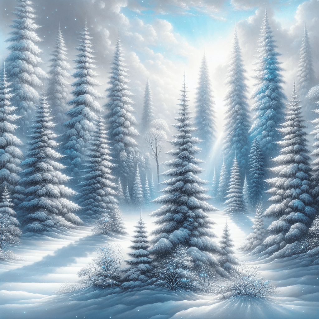 Enchanted Christmas Forest Paint By Color
