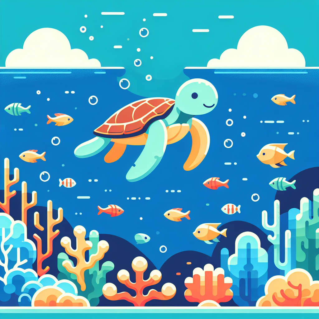 Sea Turtle's Ocean Voyage Paint By Color