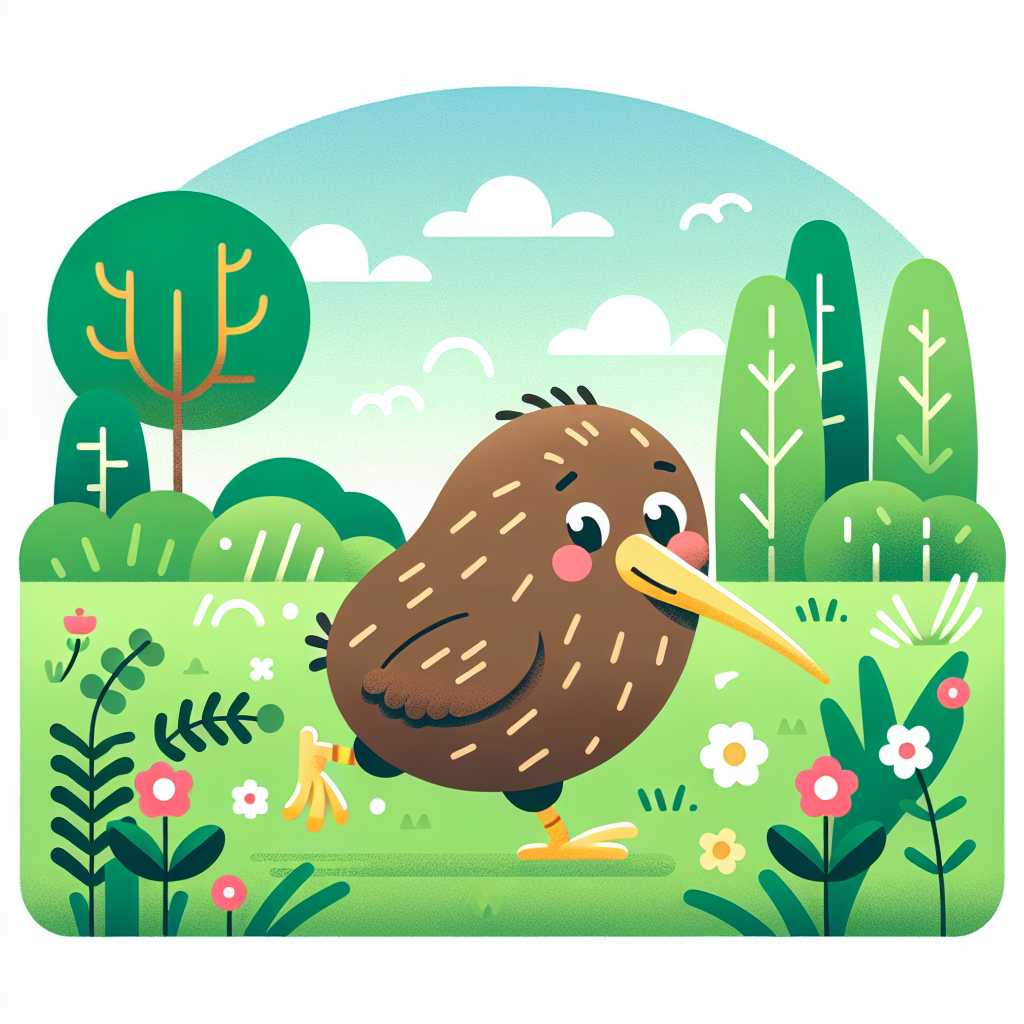 Adventurous Kiwi Bird Paint By Color