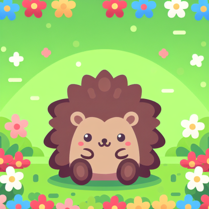 Nature-Loving Hedgehog Paint By Diamond