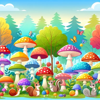 Friendly Fungi Painting Diamond Kit