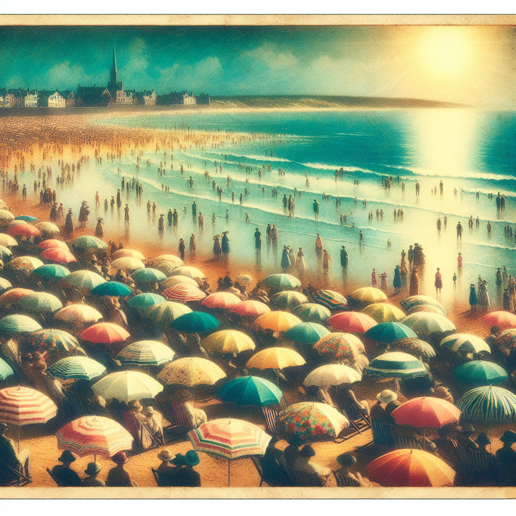 Vintage Seaside Postcard Paint By Diamonds