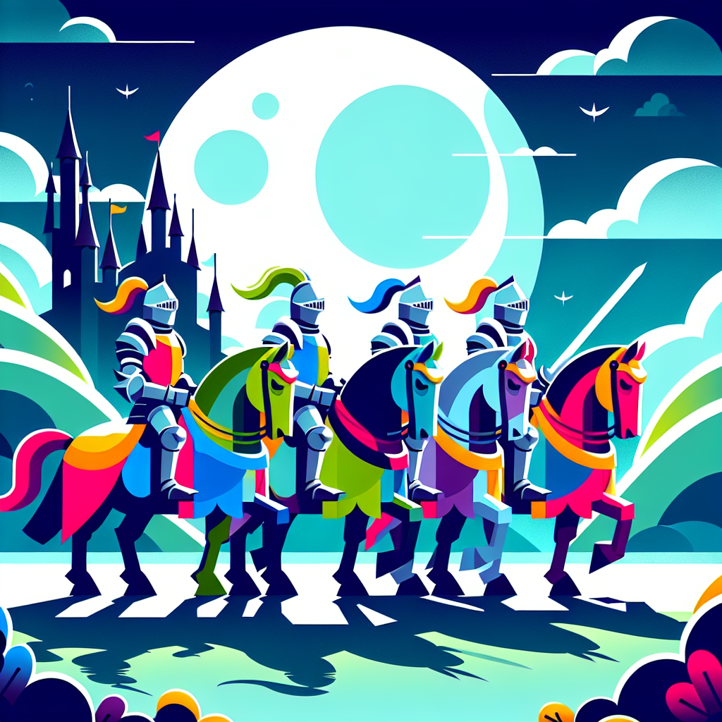 Moonlit Knight Quest Painting By Diamonds Kit