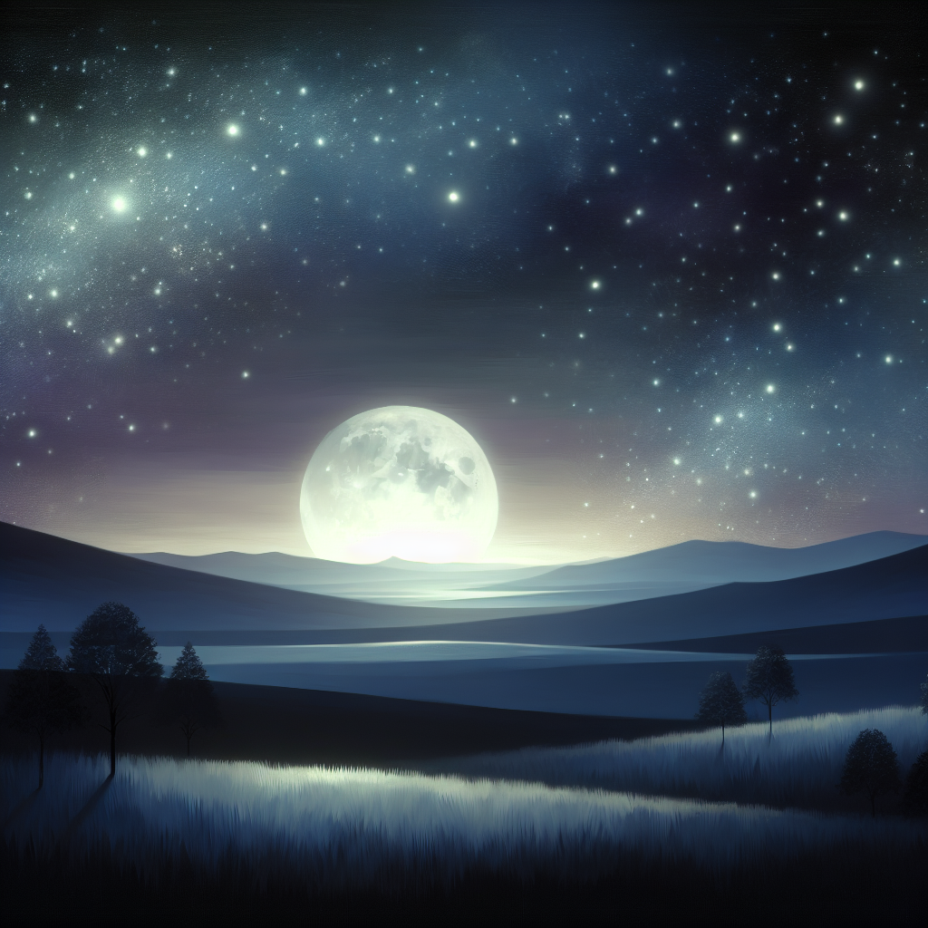 Dreamy Celestial Landscape Paint By Diamond