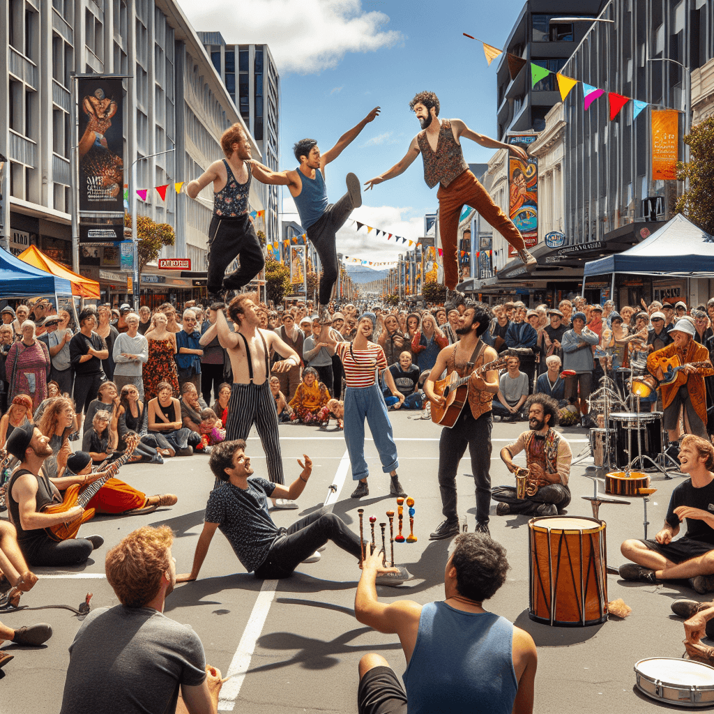 Buskers Festival - Christchurch Paint By Color