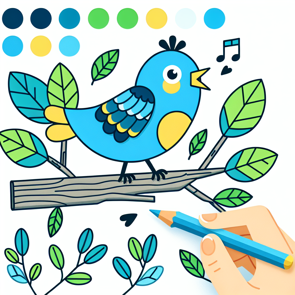Merry Melody The Bird Paint By Diamonds