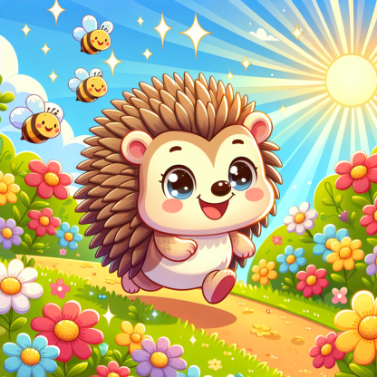 Cuddly Hedgehog Adventure Painting By Diamonds Kit