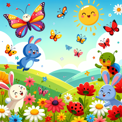 Fun In The Flower Field Paint By Color