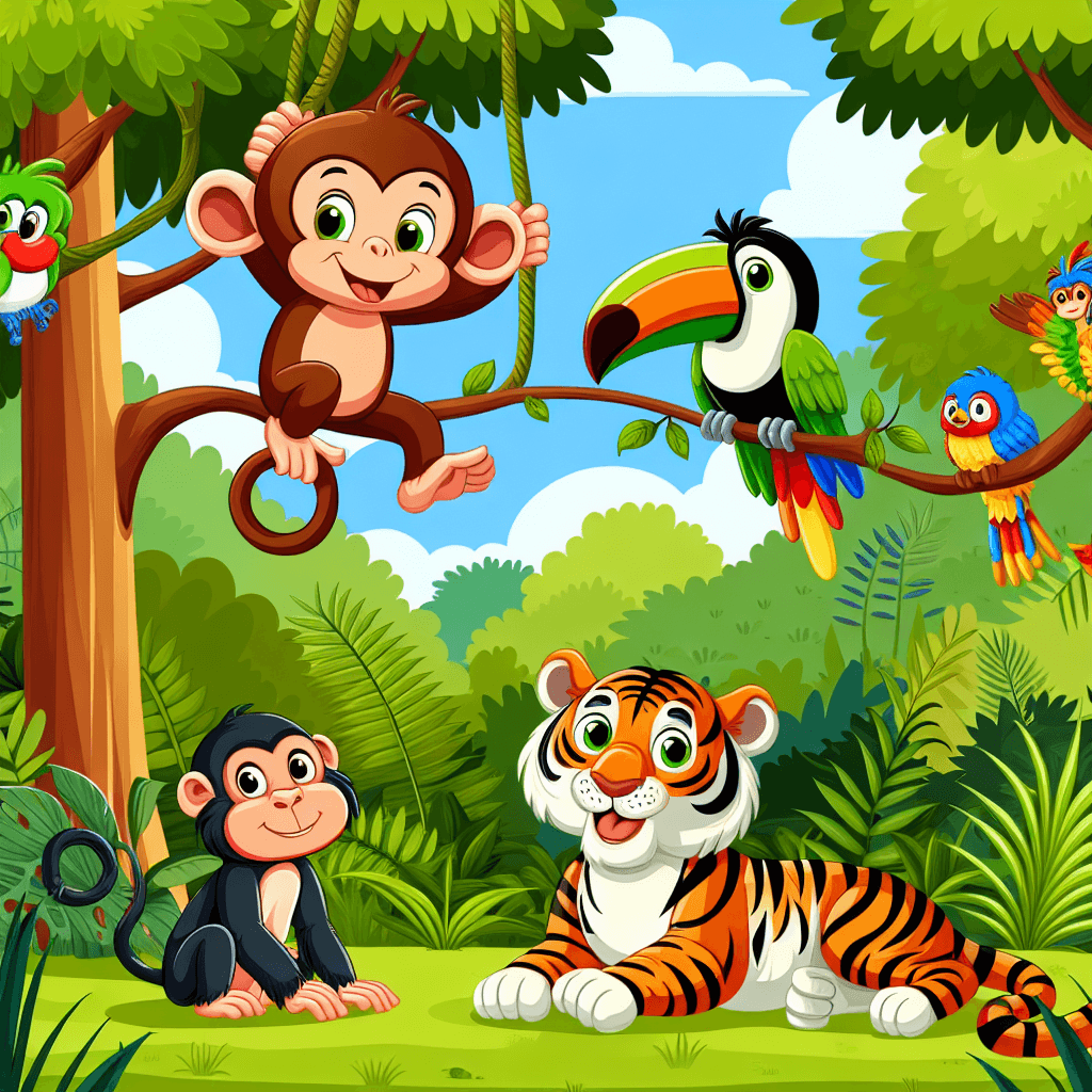 Bright Jungle Journey Paint By Diamonds Art