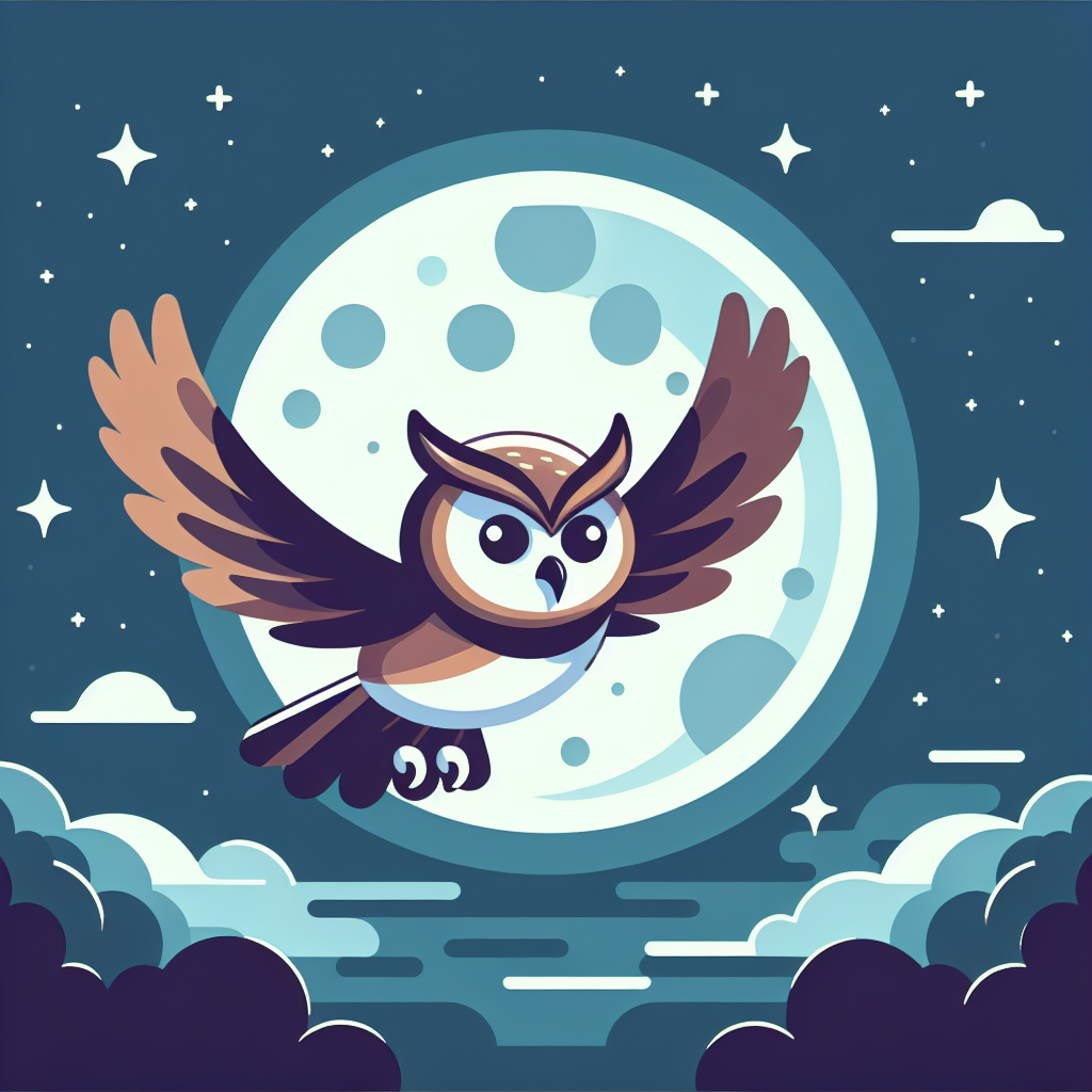 Moonlit Owl's Adventure Paint By Color