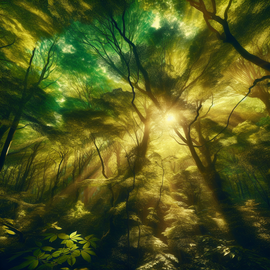 Radiant Forest Canopy Paint By Diamond