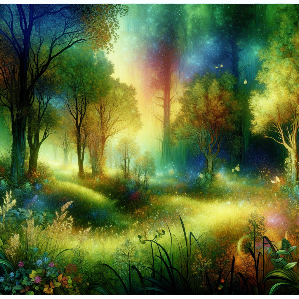 Magical Forest Glow Painting Diamond Kit