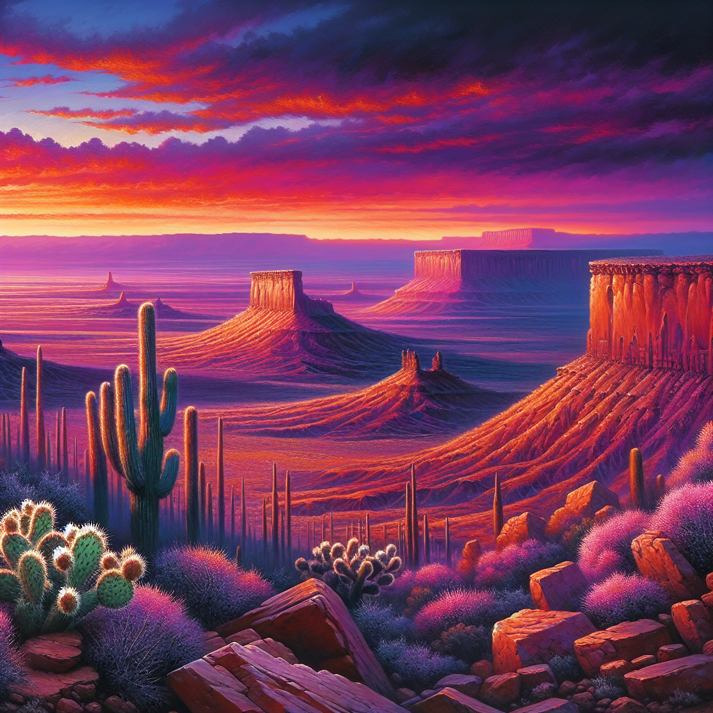 Southwestern Desert Vista Painting Diamond Kit