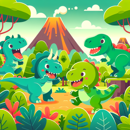 Dinosaur Dino-mite Adventure Paint By Diamond