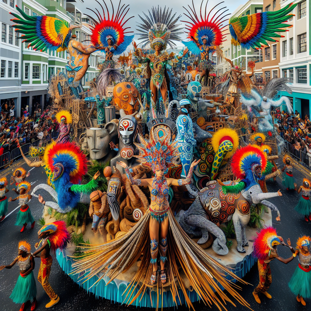 Cape Town Carnival - Cape Town Painting By Diamonds Kit