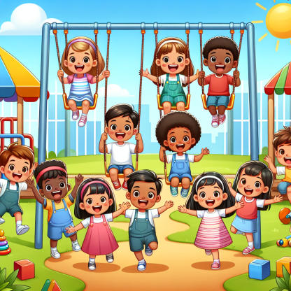 Joyful Playground Fun Painting By Diamonds Kit