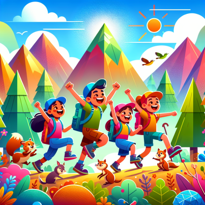 Adventurous Mountain Hikers Paint By Diamonds Art