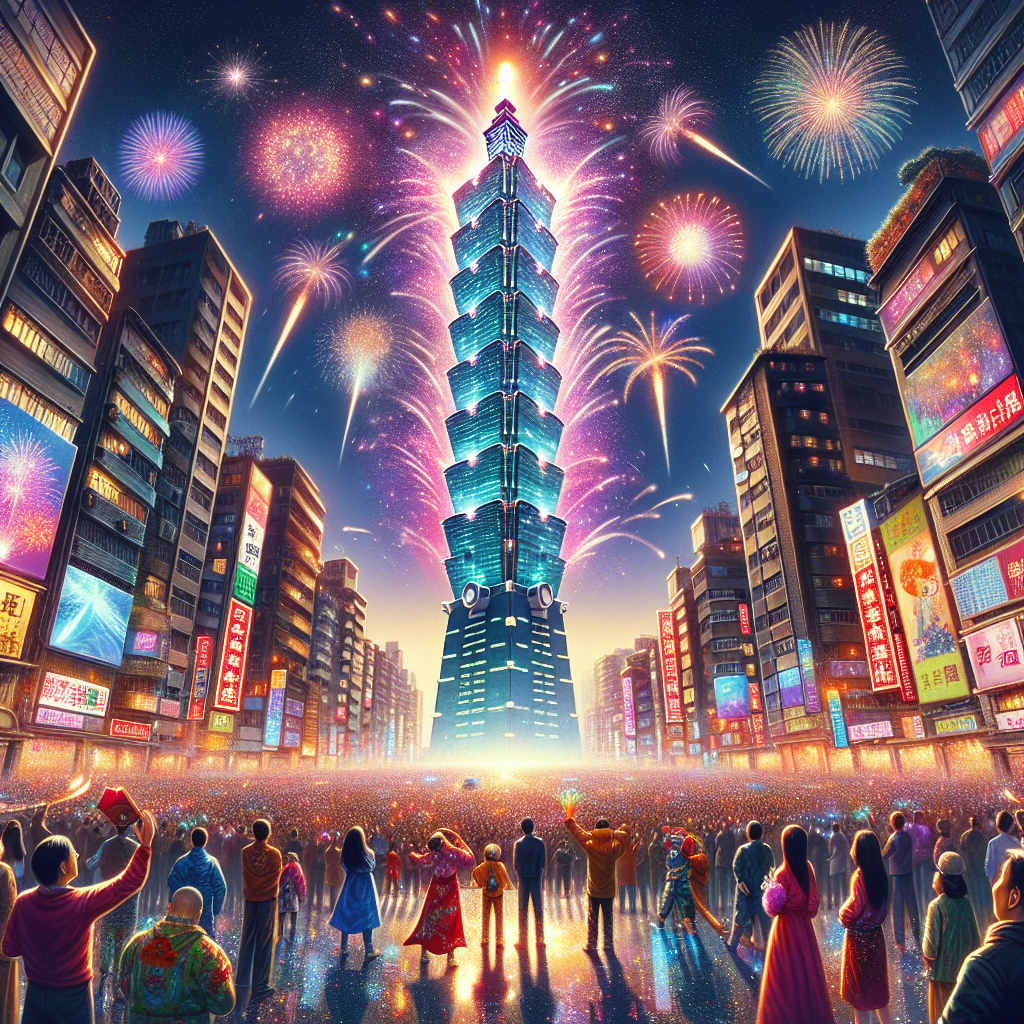 Taipei 101 New Year Fireworks - Taipei Paint By Diamonds Art