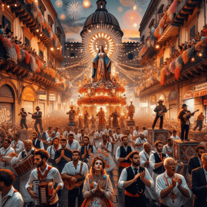 Feast Of St. Rosalia Diamond Painting