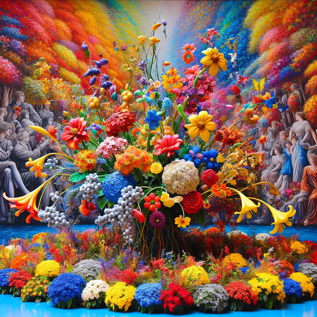 Vibrant Flower Symphony Diamonded Painting Kits