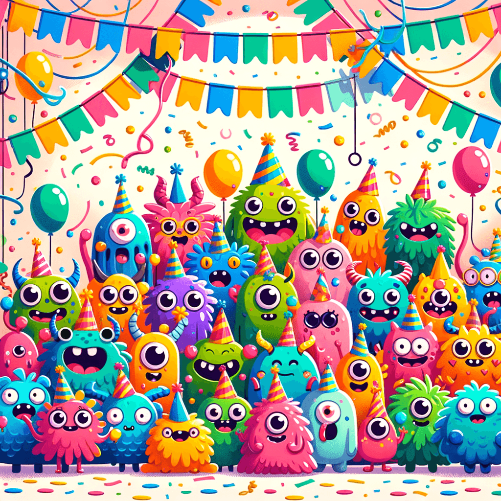 Friendly Monster Party Paint By Diamonds