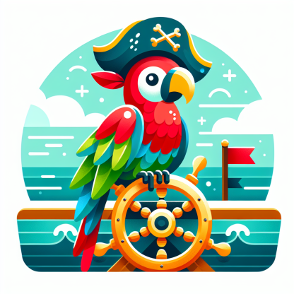 Pirate Parrot Voyage Paint By Color