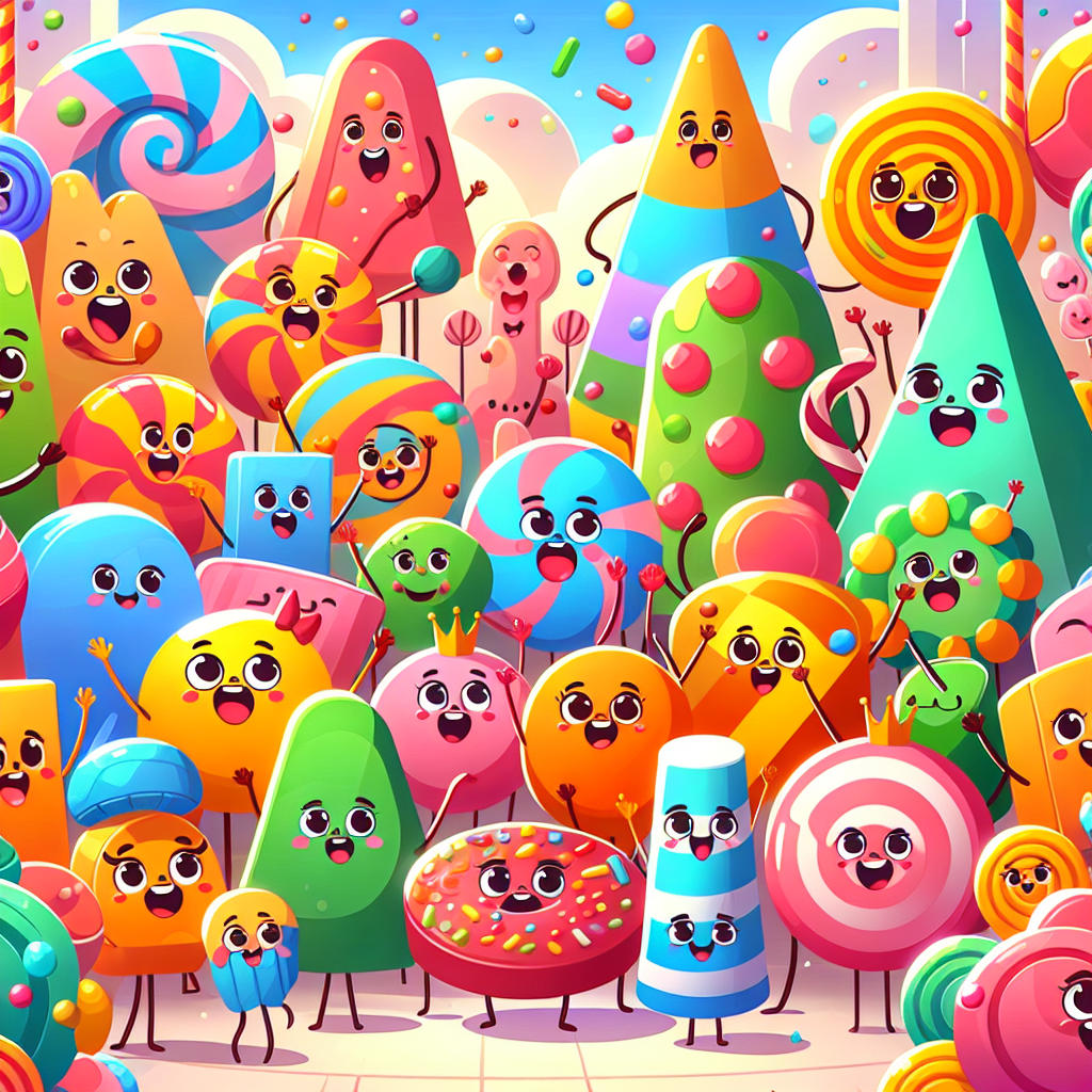 Fun With Candy Characters Paint By Diamond