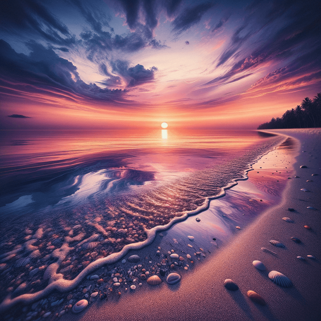 Serene Beach Sunset 5D DIY Paint By Diamond Kit – Original Paint By Diamond