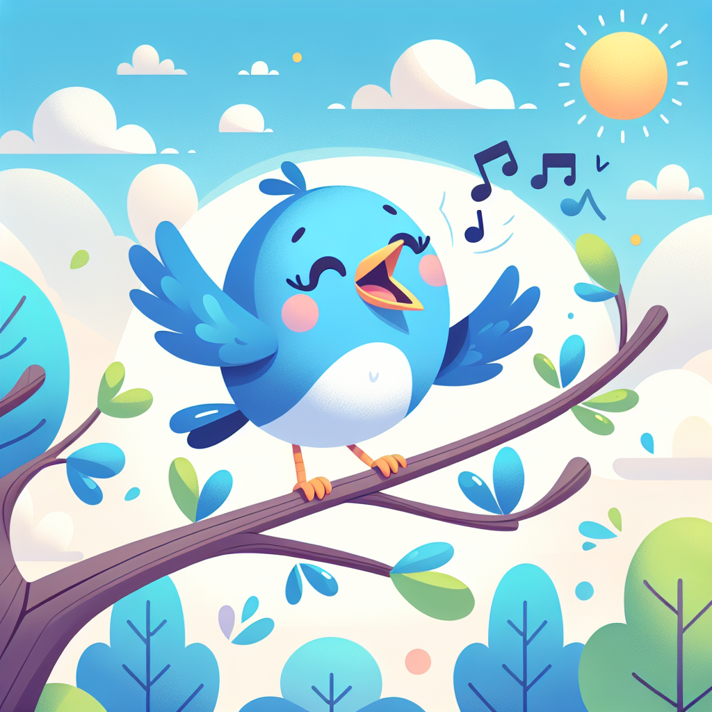 Blissful Bluebird's Sky Serenade Diamond Painting