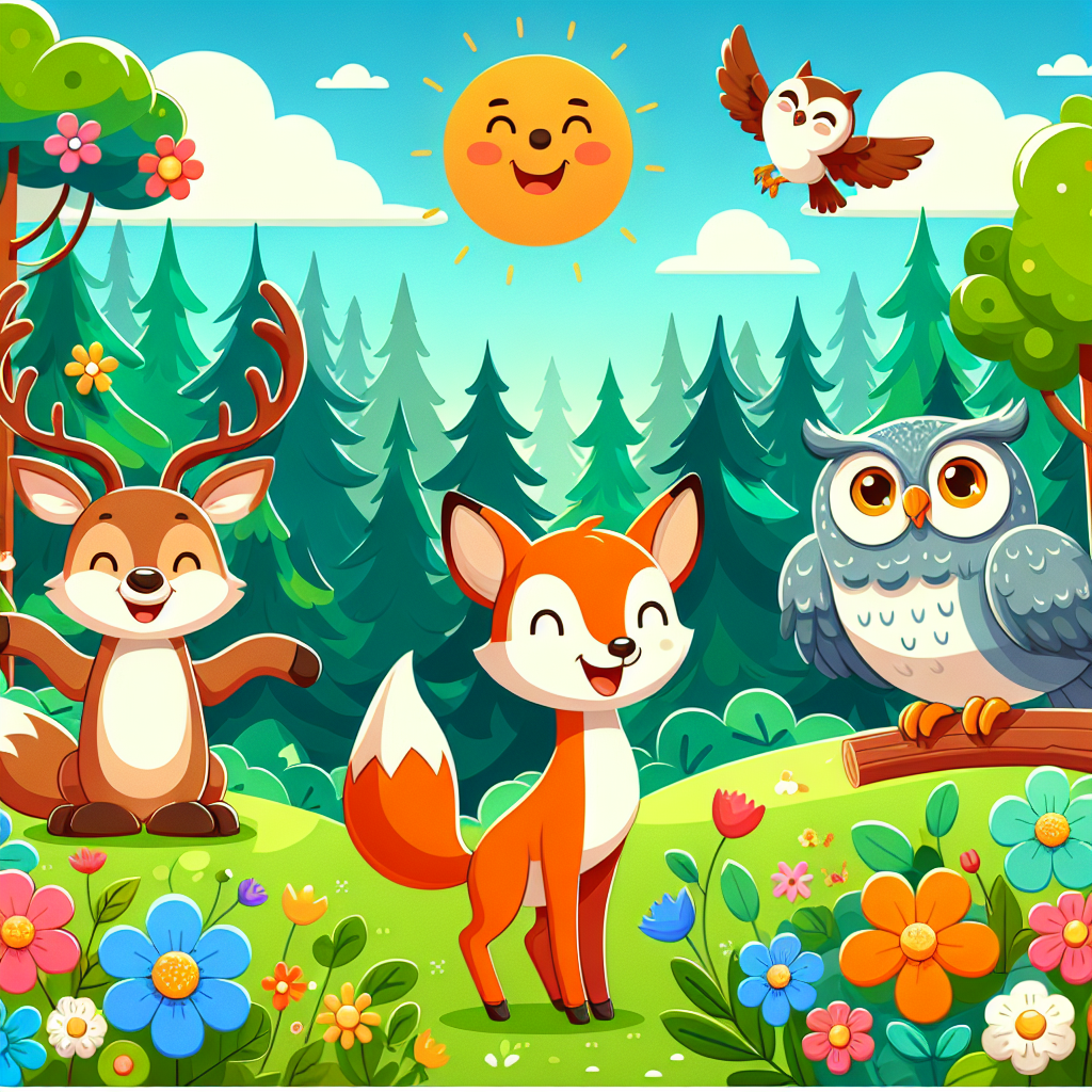 Friendly Forest Frolic Paint By Color