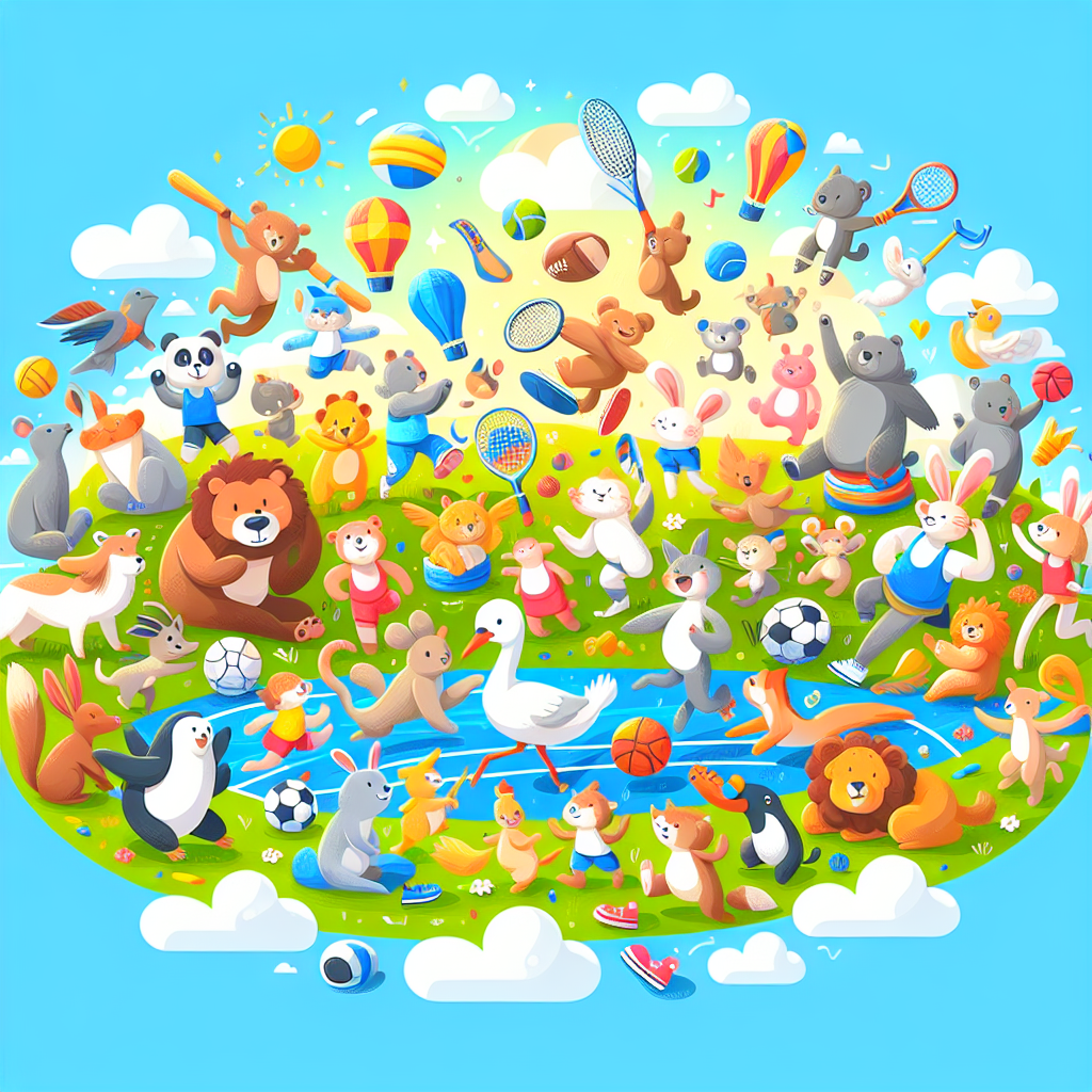 Silly Animal Sports Paint By Diamond