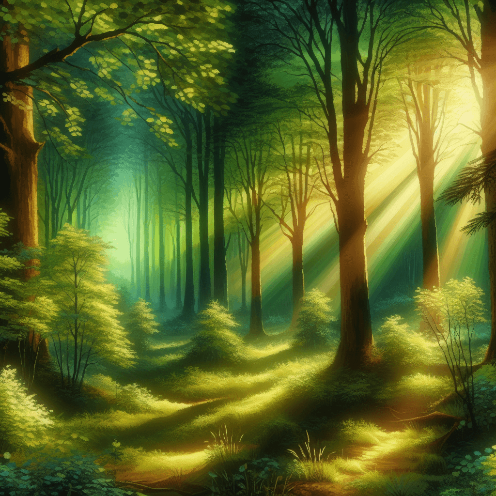 Ethereal Forest Glade Paint By Color