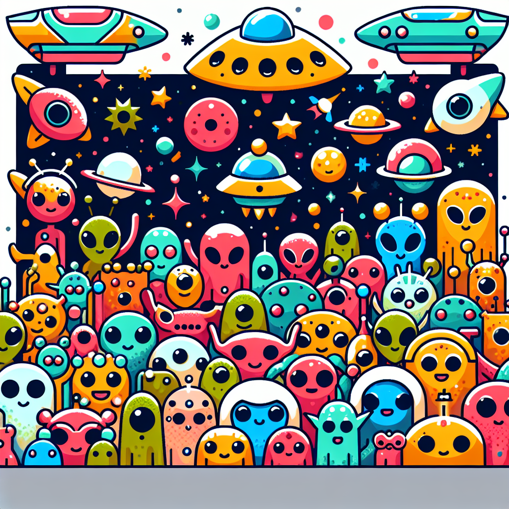 Cosmic Spaceship Party Paint By Diamonds Art
