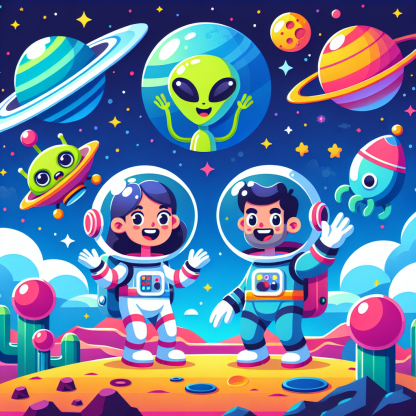 Fantastic Outer Space Expedition Paint By Diamonds Kits