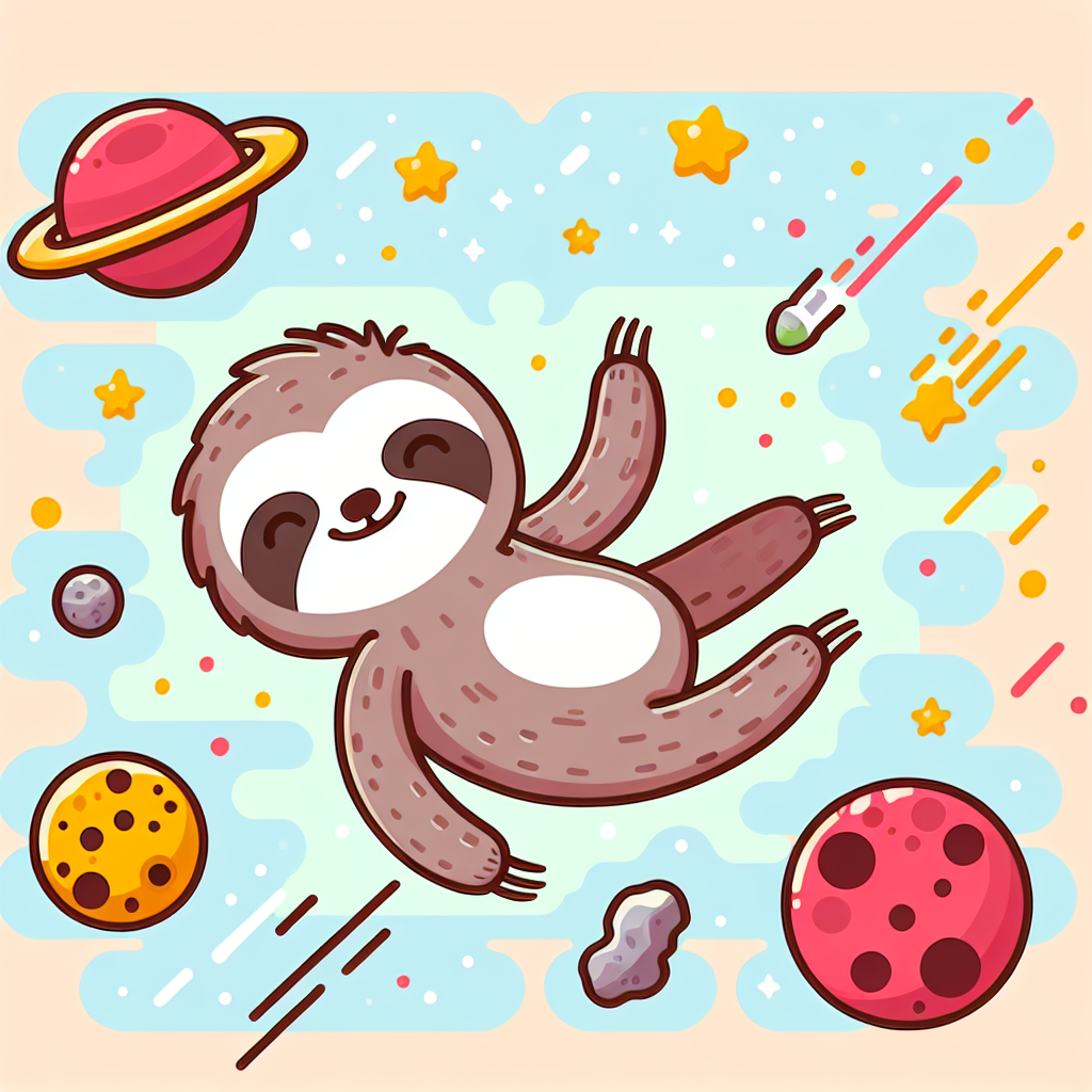 Space Sloth Galaxy Painting Diamond Kit