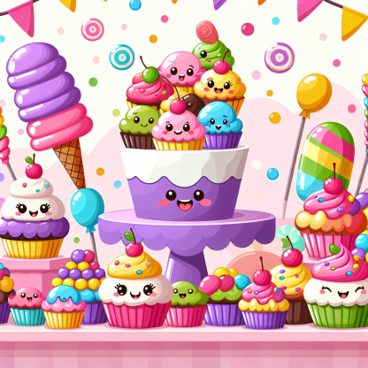 Sweet Treats Galore Paint By Diamond