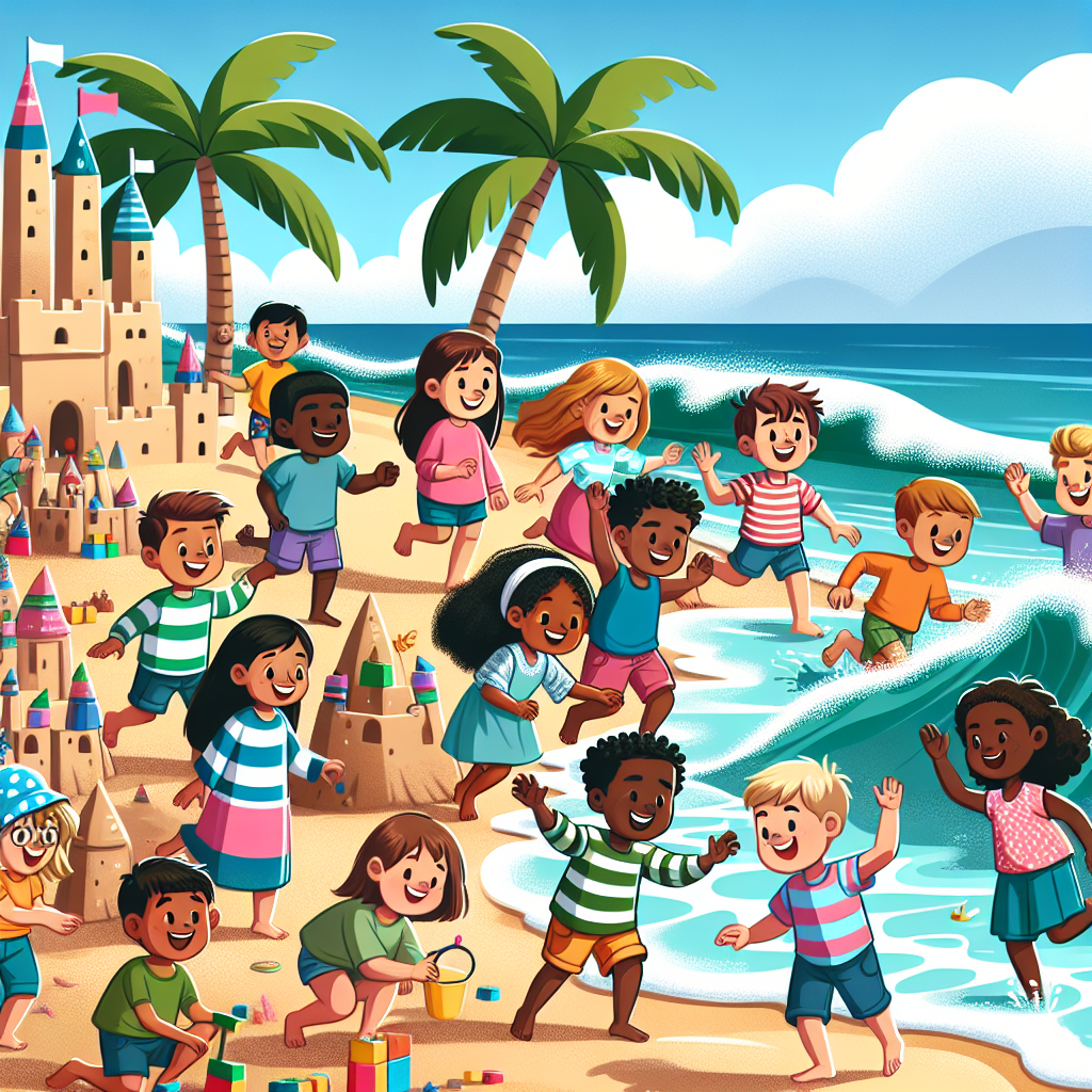 Sunny Beachside Adventure Paint By Diamonds Kits
