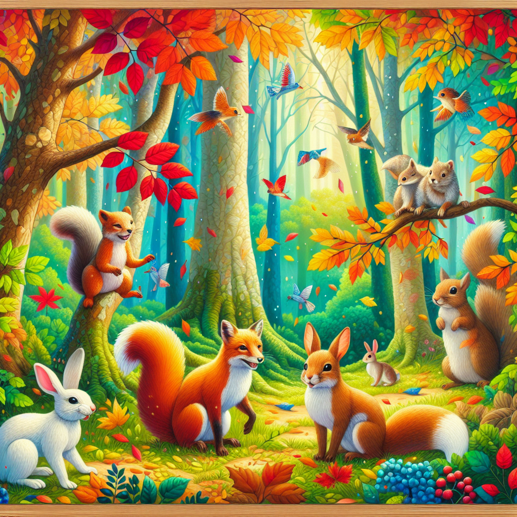 Whimsical Forest Critters Diamond Painting