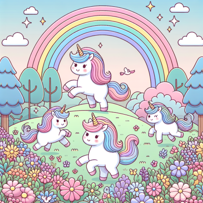 Magic Unicorn Forest Painting Diamond Kit
