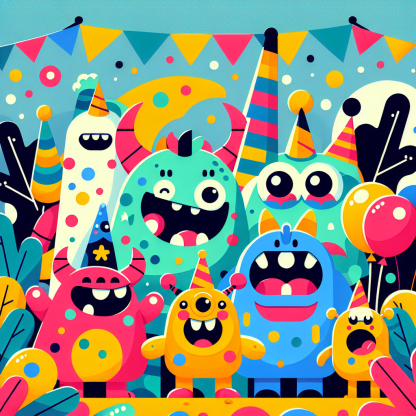 Adventurous Monster Friends Paint By Diamond