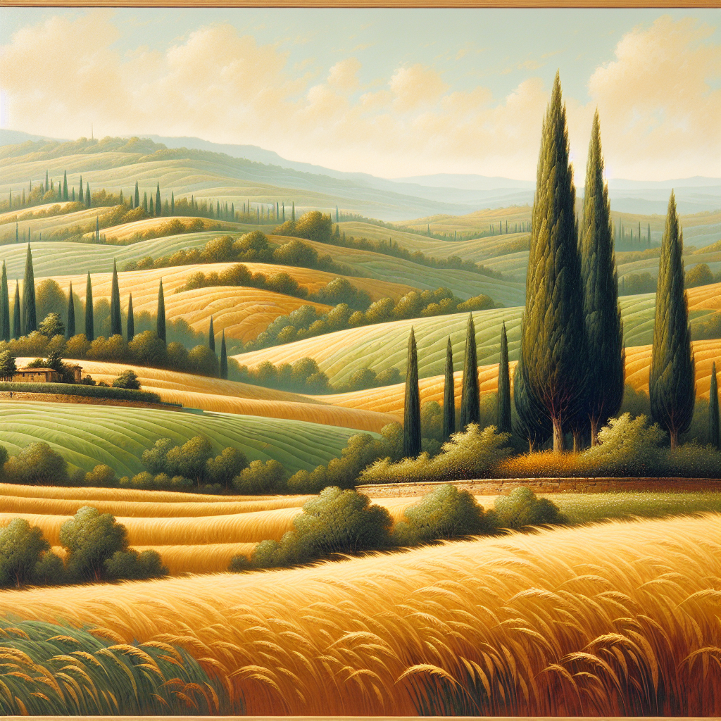 Charming Tuscan Landscape Diamonded Painting Kits
