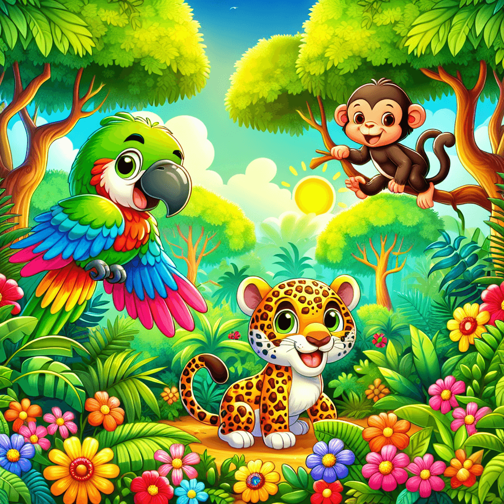 Bright Colorful Jungle Paint By Diamonds Art