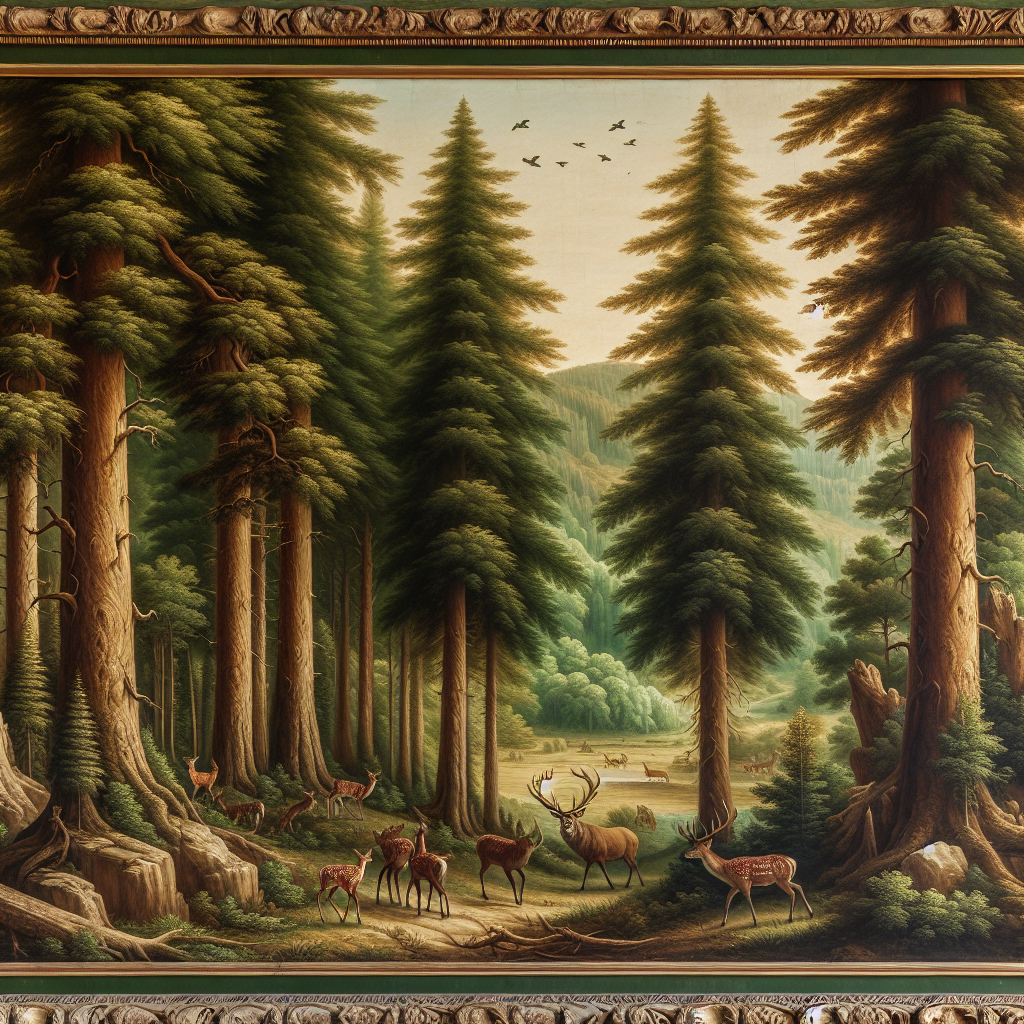 Regal Woodland Painting By Diamonds Kit