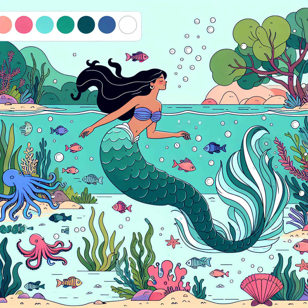 Ocean Mermaid Lagoon Paint By Diamonds Kits